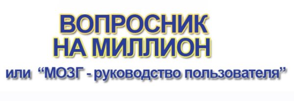 Вопросник на миллион, или Мозг - руководство пользователя (Инесса Власова)